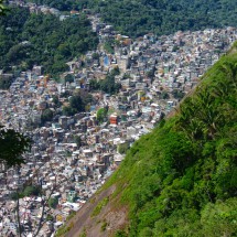 Favela Gavea seen from the ascent to Pedra Dois Irmaos